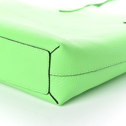 Burberry Grainy Calfskin Remington Tote Neon Green 9 of 9