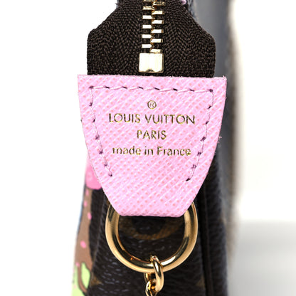 Louis Vuitton Monogram 2021 Christmas Animation Japanese Garden Mini Pochette Accessories Wisteria Pink 7 of 11