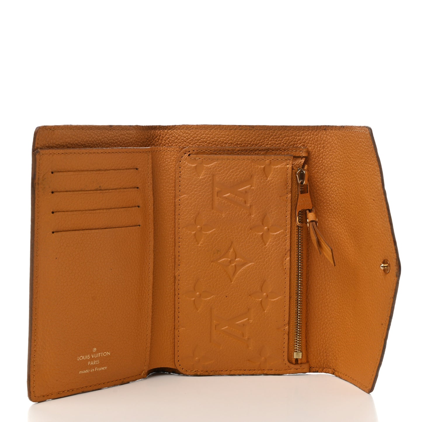 Empreinte Compact Curieuse Wallet Safran