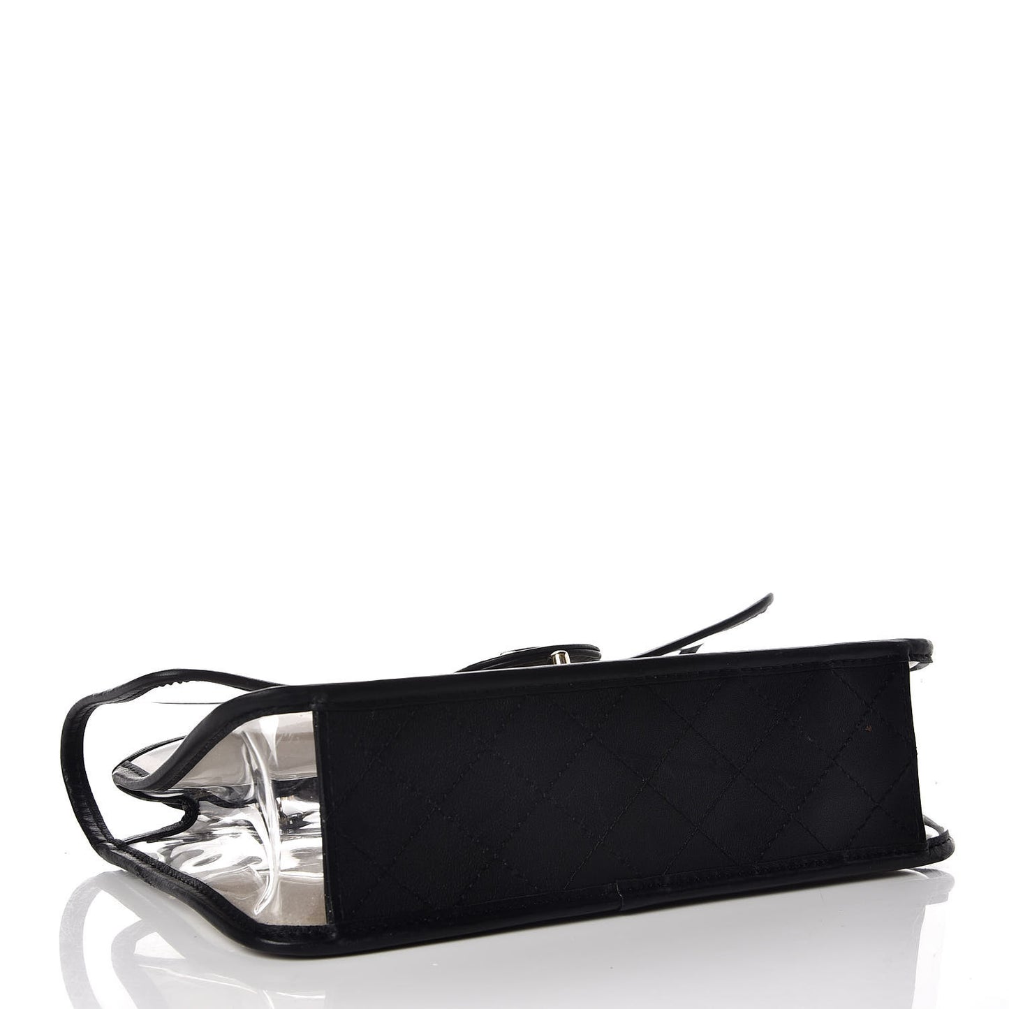 Lambskin PVC Medium Coco Sand Flap Black