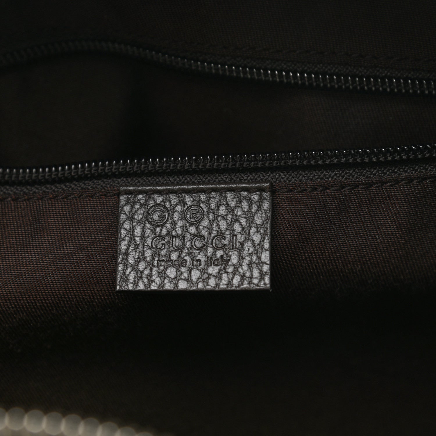 Gucci Monogram Dollar Calfskin Large Boston Duffle Bag Beige Ebony Testa di Moro Marrone Scuro 6 of 10
