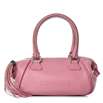 Chanel Calfskin Small Tassel Satchel Pink 1 of 10