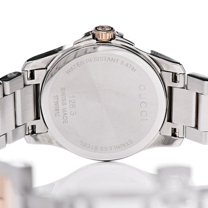 Gucci Stainless Steel 28mm G-Timeless Two Tone Quartz Watch Grey 5 of 9