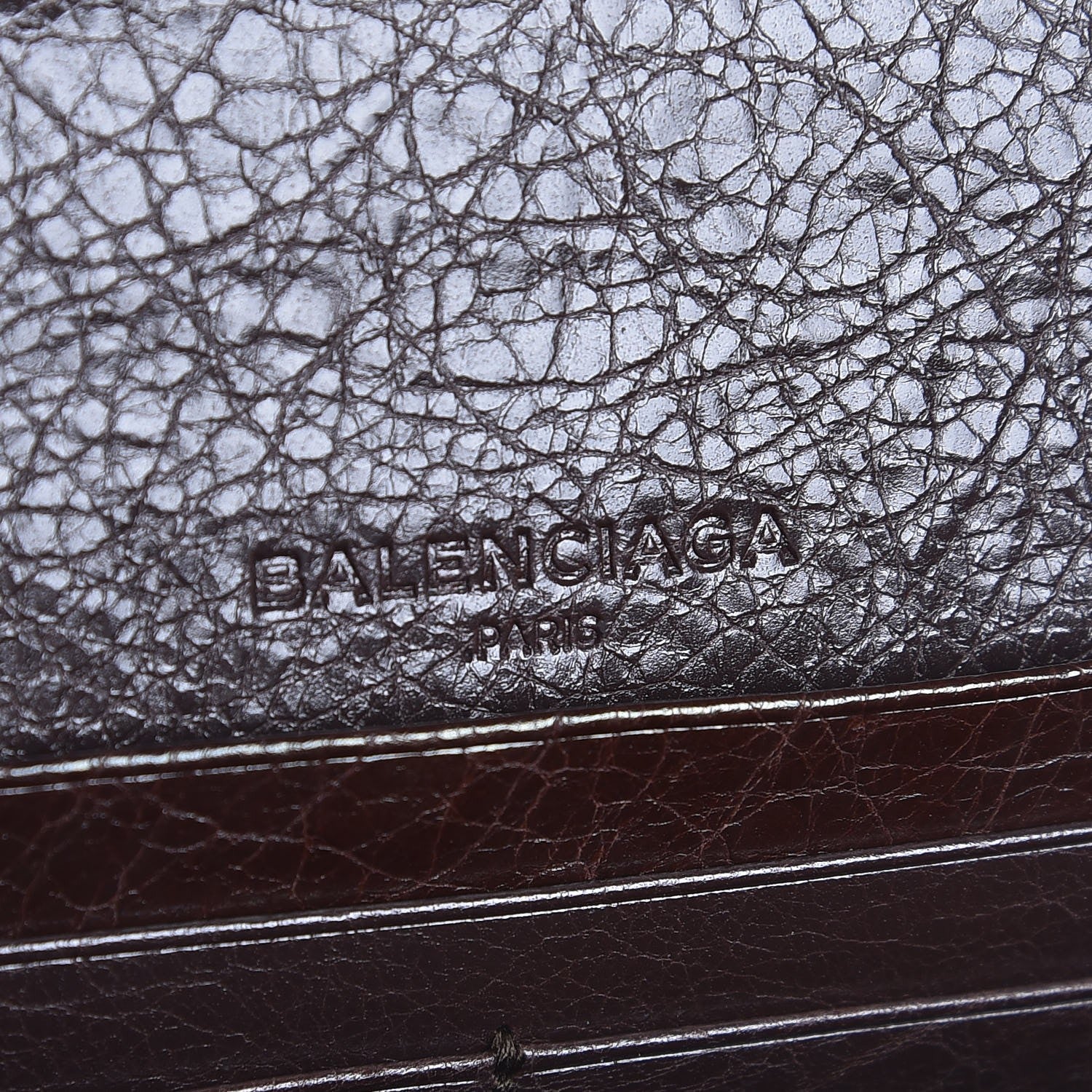 Balenciaga Agneau Giant 12 Gold Hardware Money Wallet Charbon 6 of 6