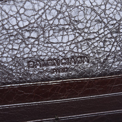 Balenciaga Agneau Giant 12 Gold Hardware Money Wallet Charbon 6 of 6