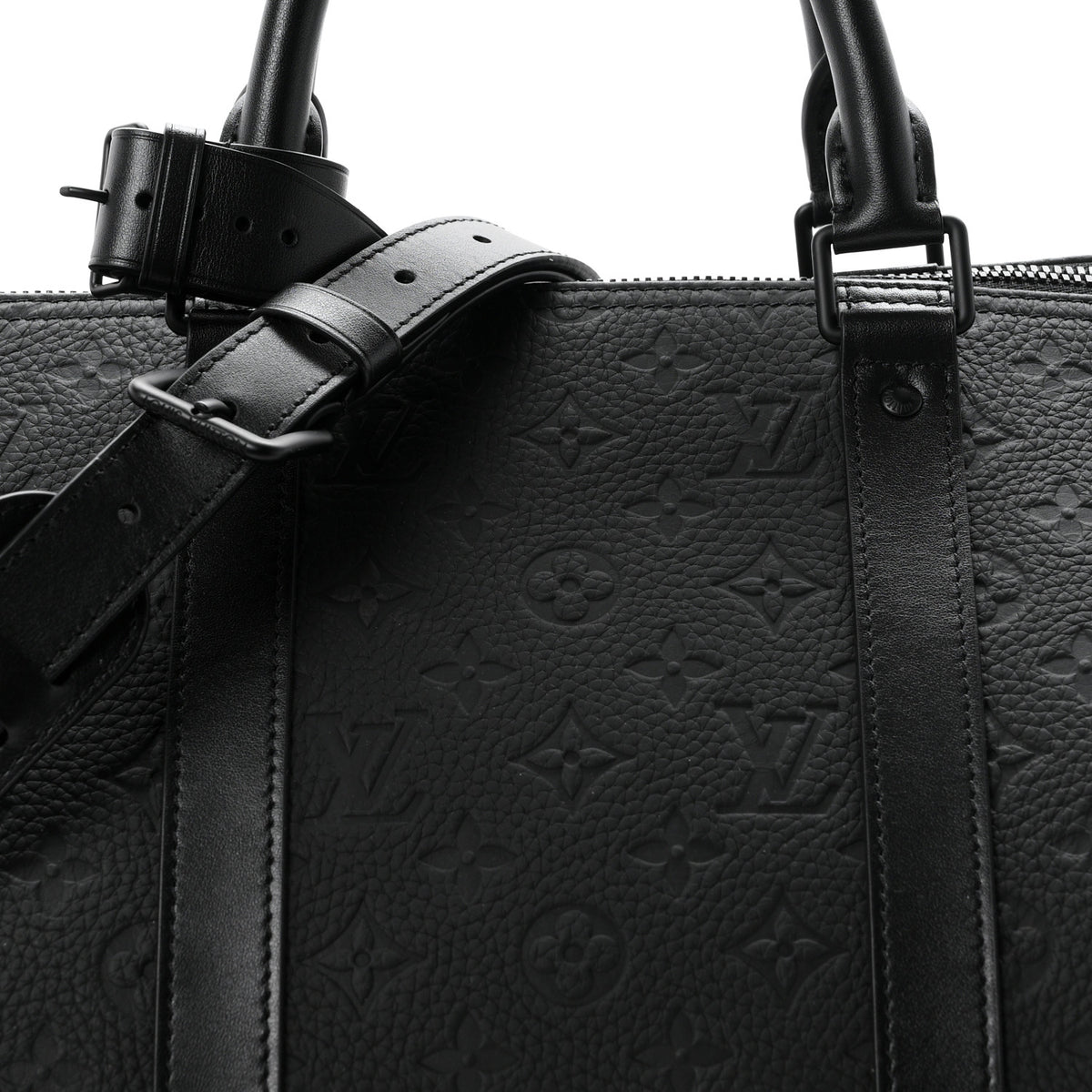 Taurillon Monogram Keepall Bandouliere 50 Black
