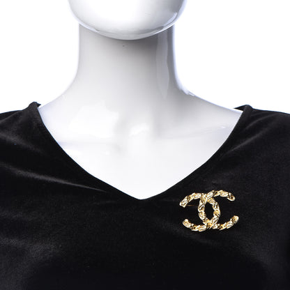 Chanel Metal CC Brooch Gold 2 of 5