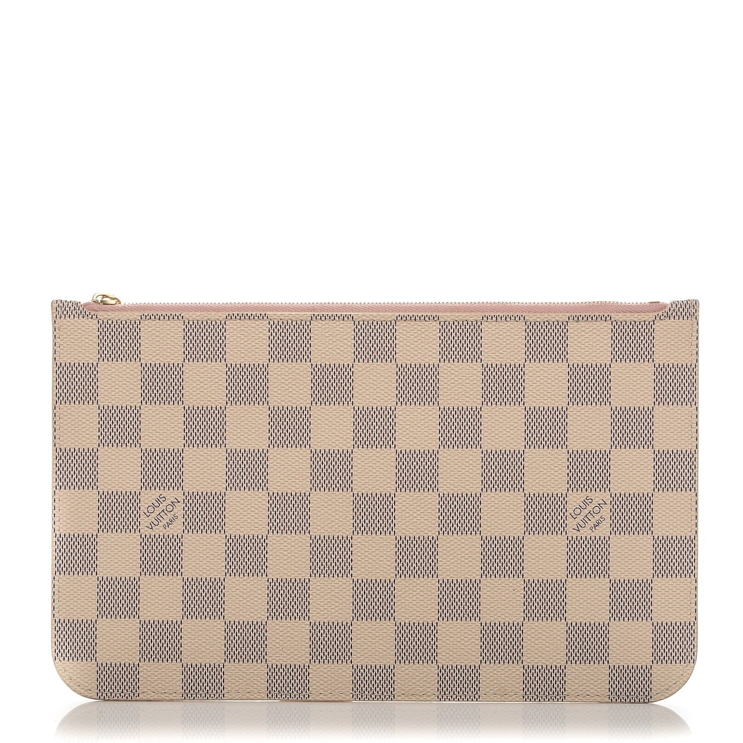 Louis Vuitton Damier Azur Neverfull MM GM Pochette Rose Ballerine 1 of 13