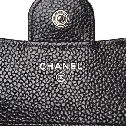 Chanel Caviar Quilted Compact Flap Wallet Black 6 of 9