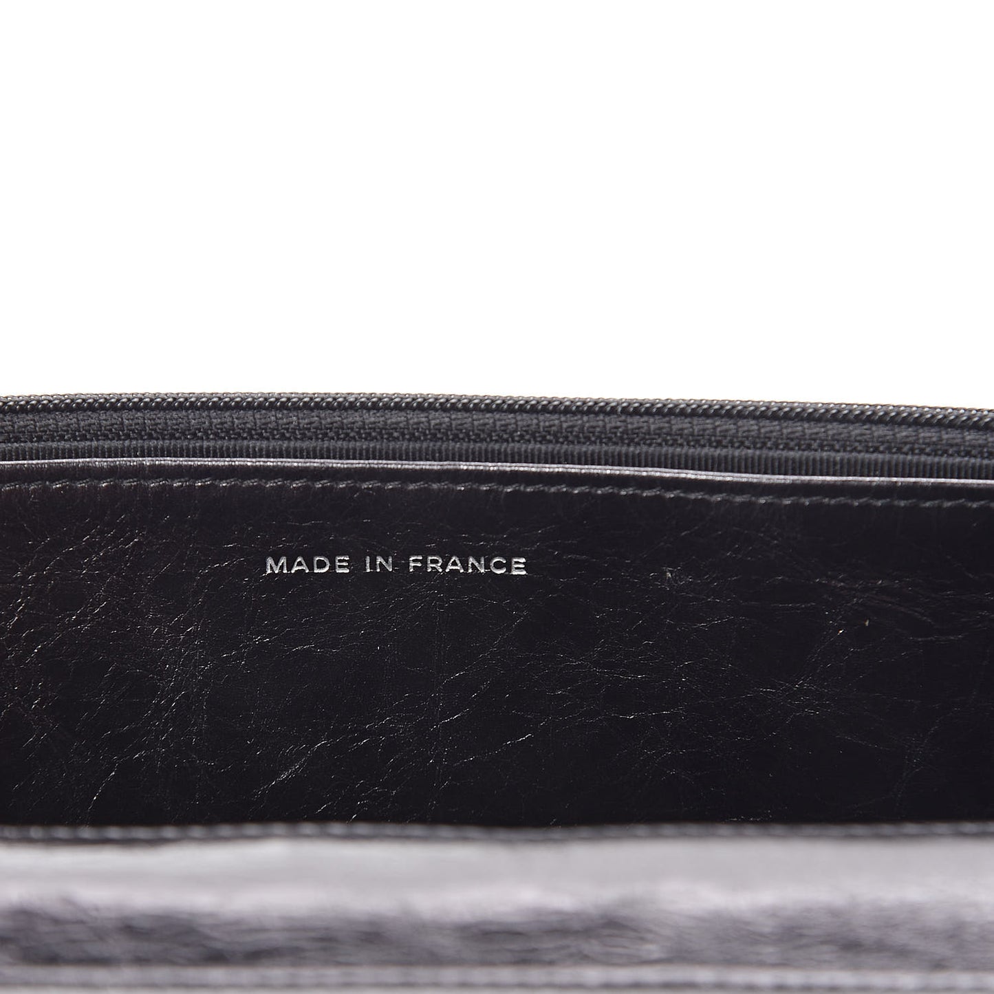 Glazed Aged Calfskin Reissue Wallet On Chain WOC Black