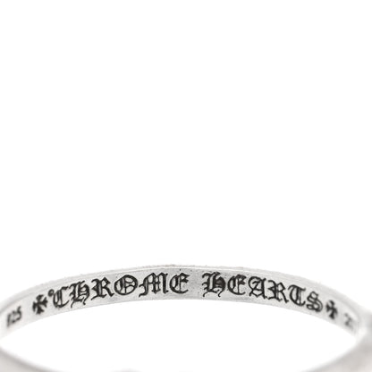 Chrome Hearts Sterling Silver Diamond Heart Bubblegum Ring 58 8.25 4 of 4