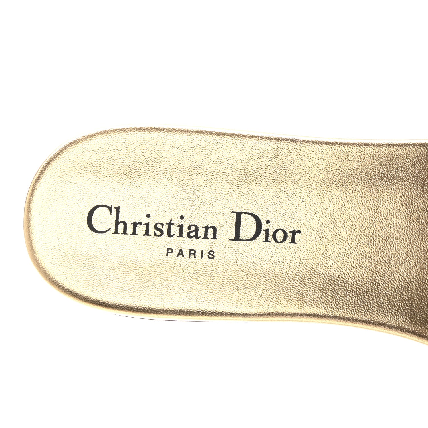 Christian Dior Canvas Lurex Embroidered Dway Flat Slide Sandals 38 Platinum 40 Platinum 8 of 10