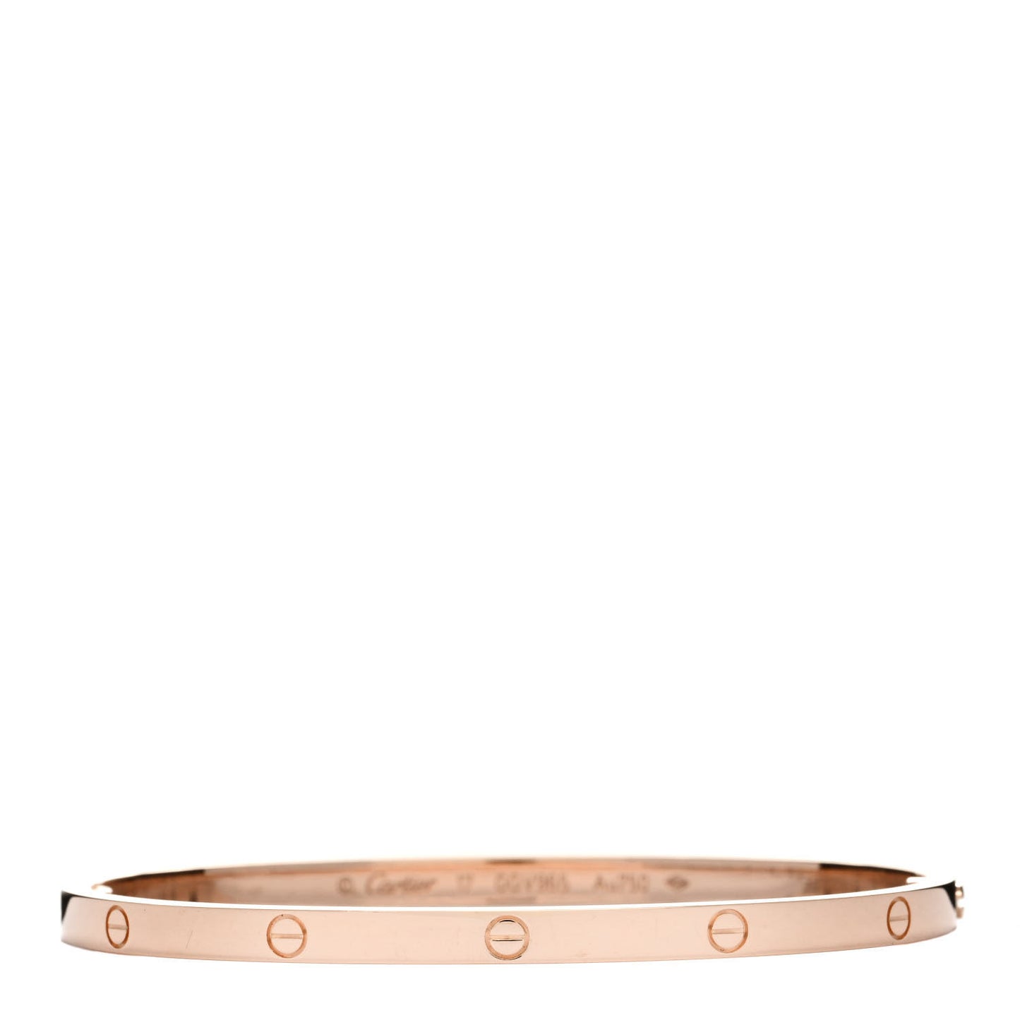 18K Pink Gold Small LOVE Bracelet 17