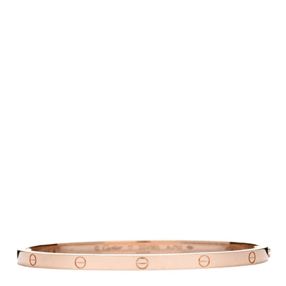 Cartier 18K Pink Gold Small LOVE Bracelet 17 1 of 5