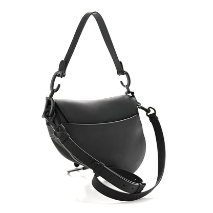 Christian Dior Ultra Matte Saddle Bag With Strap Black 3 of 10