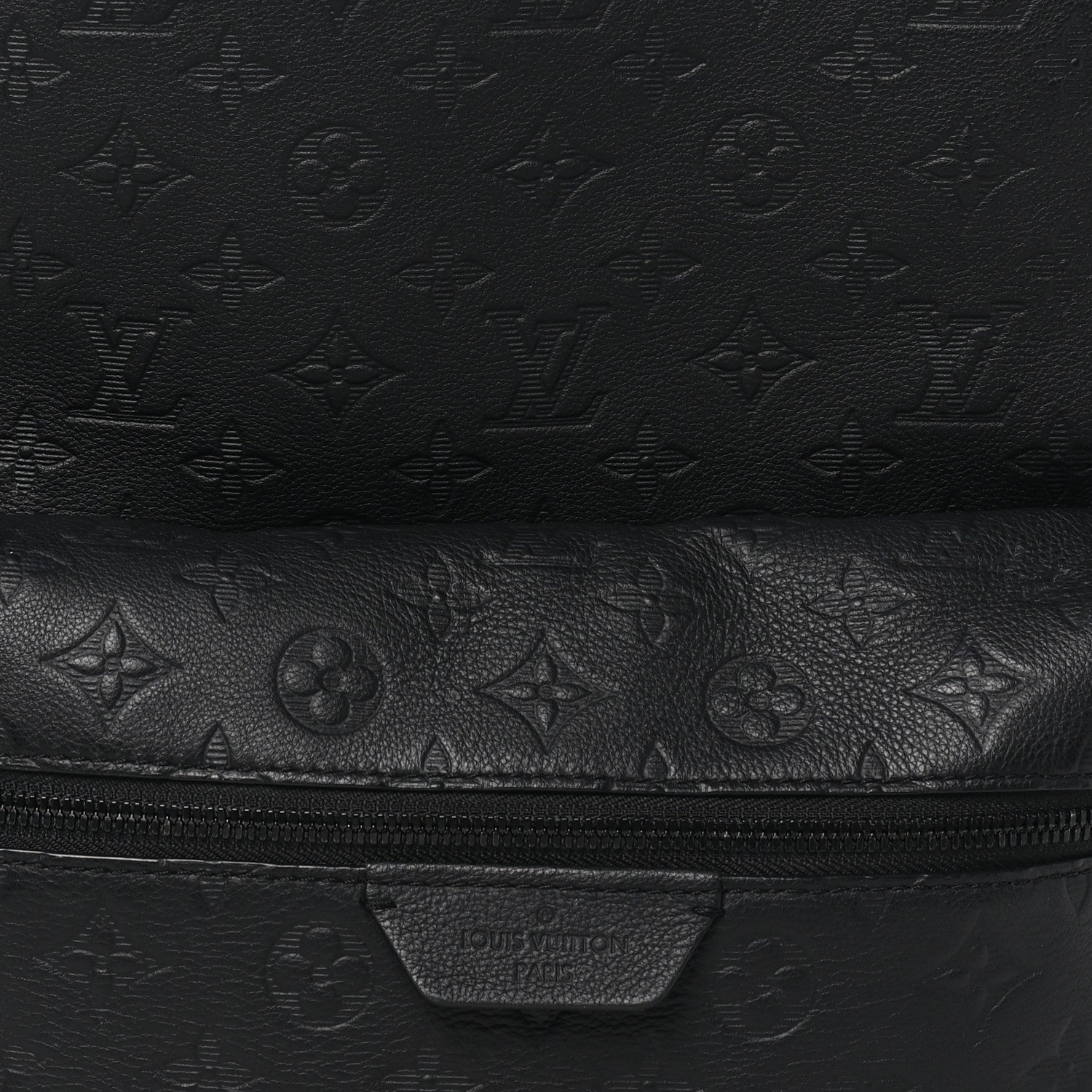 Louis Vuitton Calfskin Shadow Monogram Discovery Backpack PM Black 6 of 8