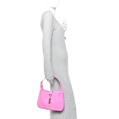 Gucci Ancora Calfskin Web Medium Jackie 1961 Hobo Pink 2 of 14