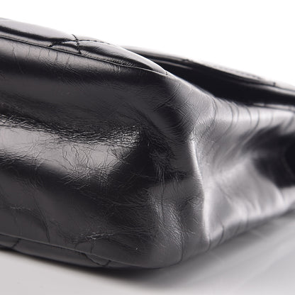 Chanel Glazed Calfskin Quilted Small CC Delivery Tote Black 6 of 9