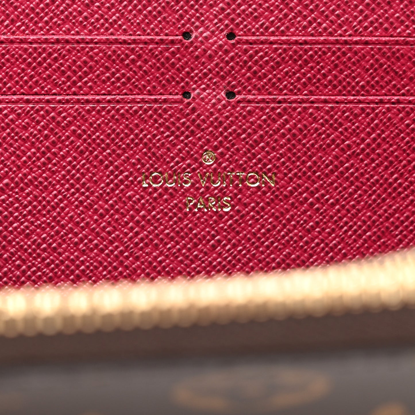 Monogram Clemence Wallet Fuchsia