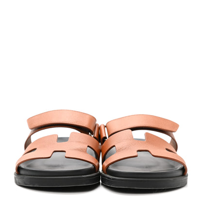 Hermes Epsom Womens Chypre Sandals 36 Natural 2 of 15