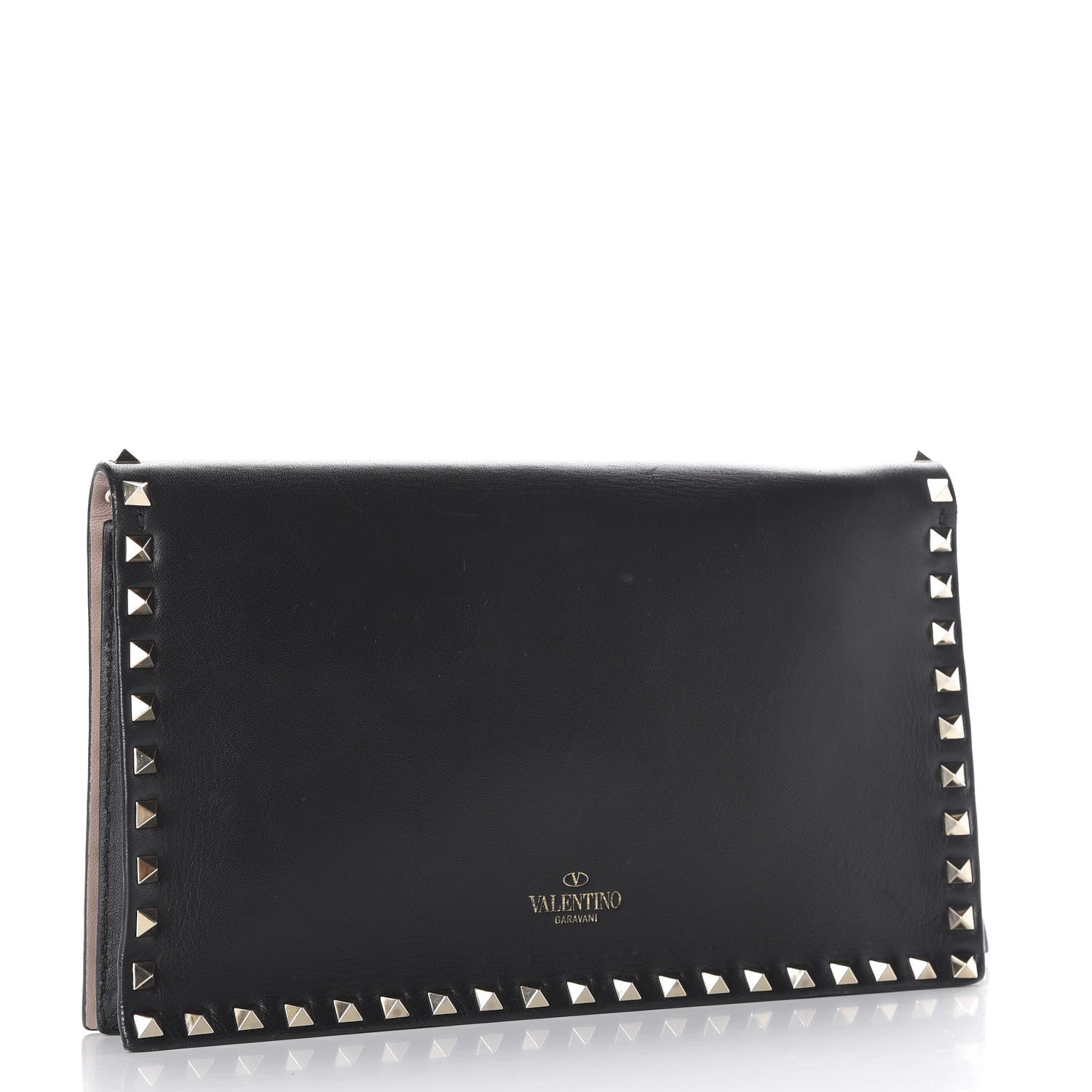 Valentino Garavani Nappa Rockstud Wristlet Clutch Black 2 of 10