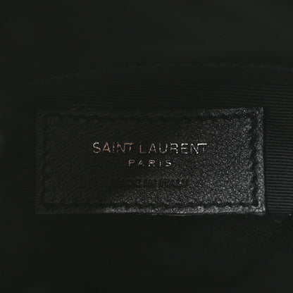 Saint Laurent Smooth Calfskin Studded Small Bahia Drawstring Bucket Bag Black 6 of 9