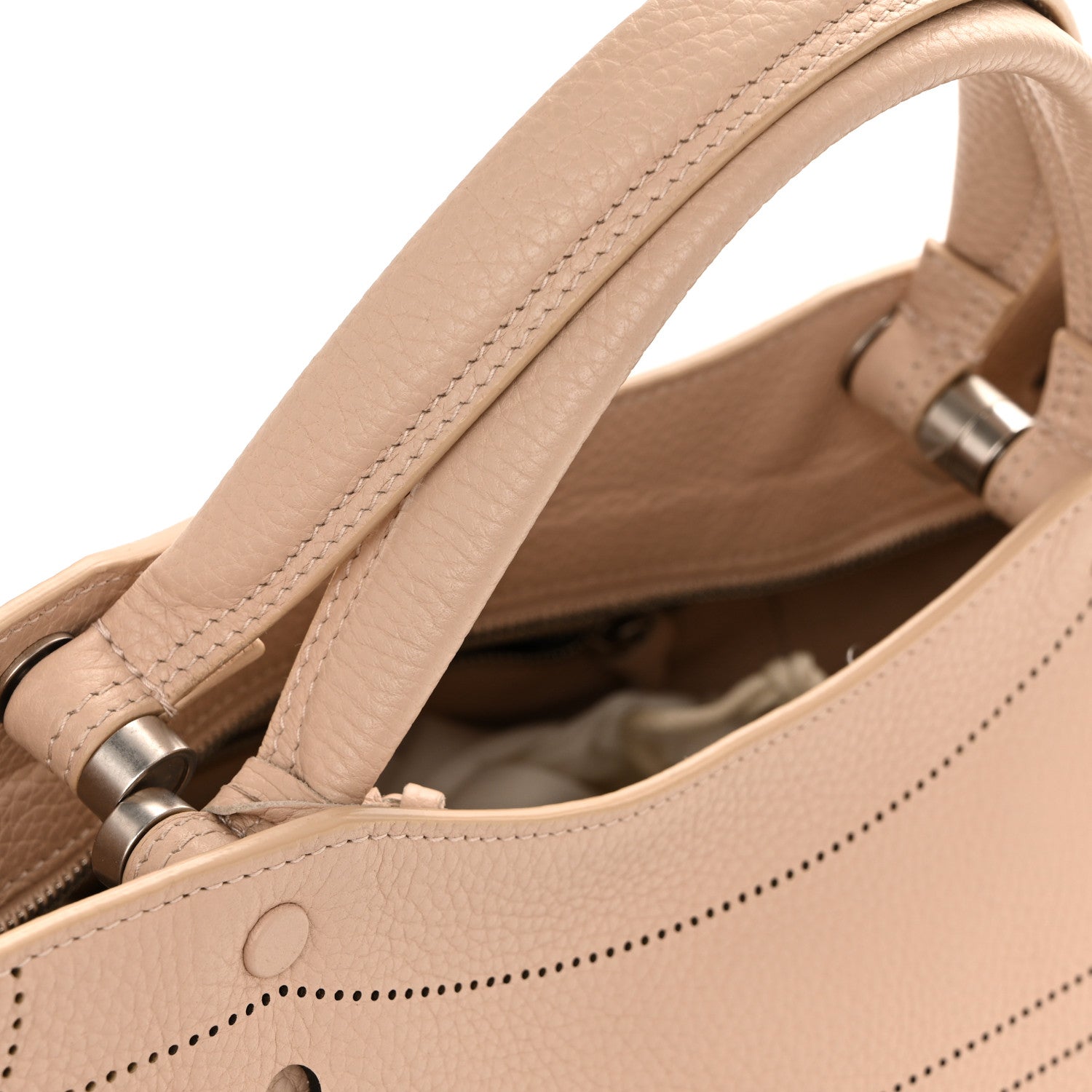 Balenciaga Veau Soyeux Perforated Blackout Hardware City Beige Poudre 16 of 16