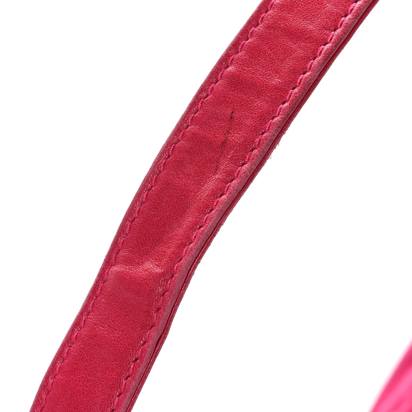 Suede Baguette Fuchsia
