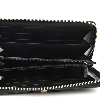 Gucci Microguccissima Bow Zip Around Wallet Black 5 of 7