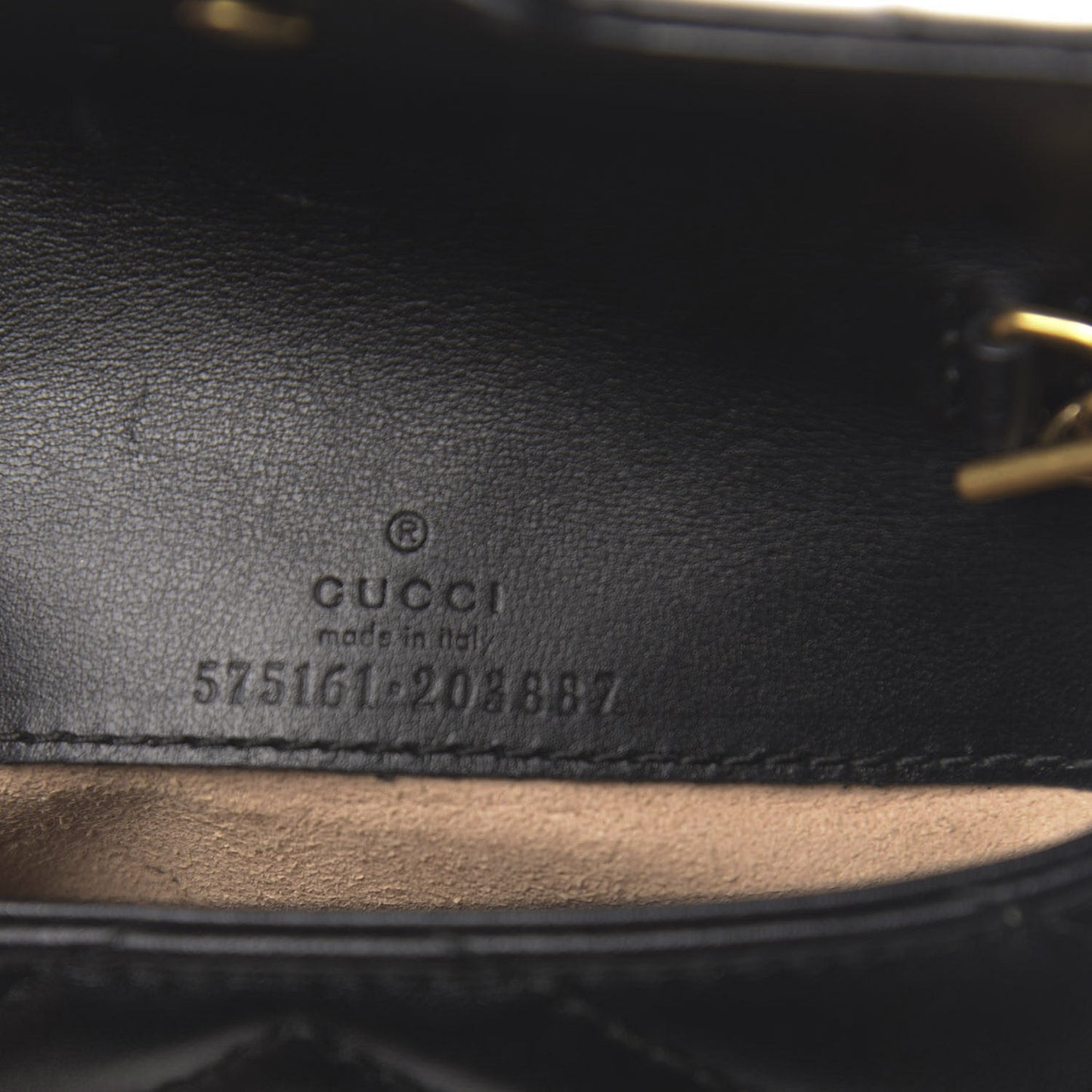 Calfskin Matelasse GG Marmont 2.0 Coin Purse On A Chain Black