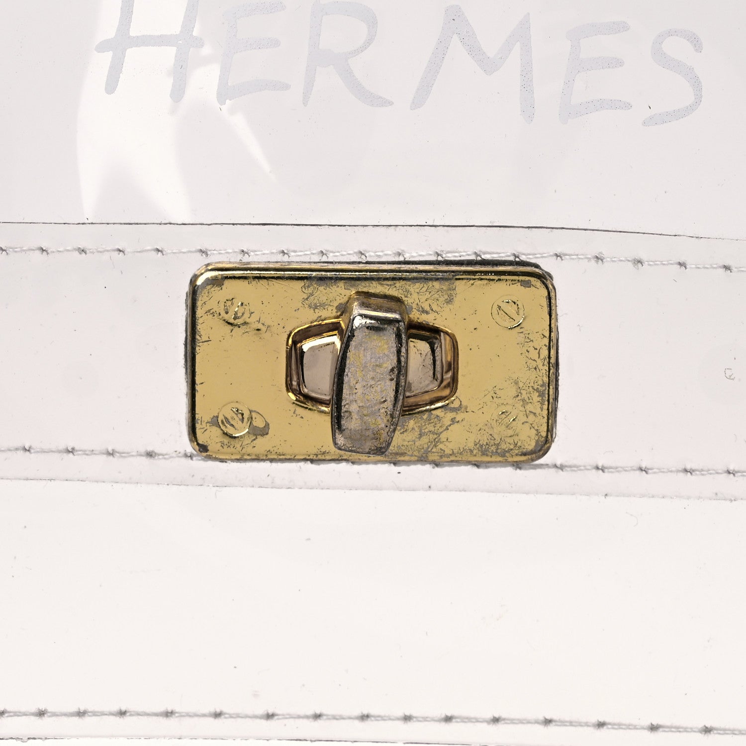 Hermes Vinyl Souvenir De L'Exposition Kelly Transparent 13 of 13