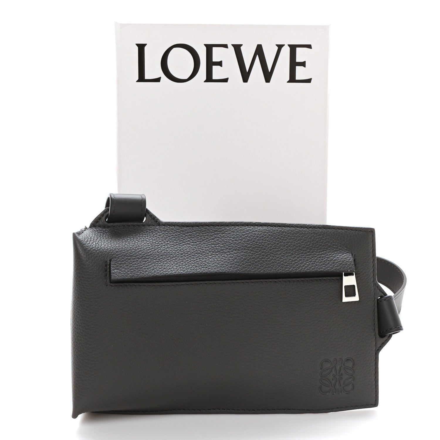 Loewe Soft Grained Calfskin Vertical T-Pocket Crossbody Bag Anthracite 10 of 10