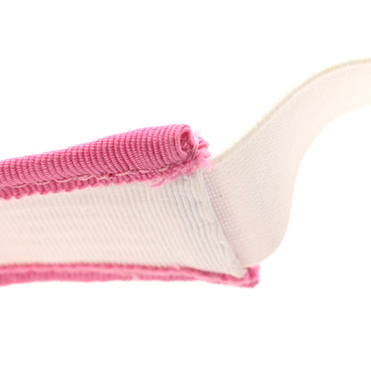 Chanel Straw Grosgrain Visor M White Pink 8 of 8