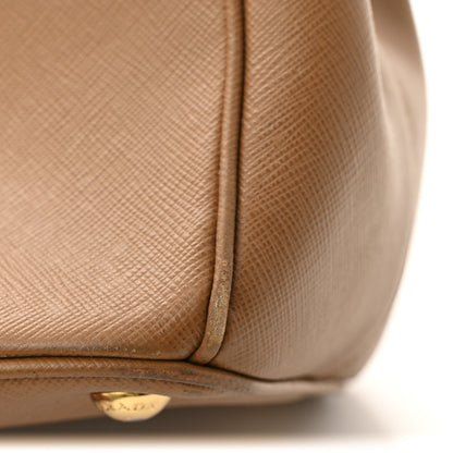 Prada Saffiano Medium Galleria Double Zip Tote Caramel 11 of 15