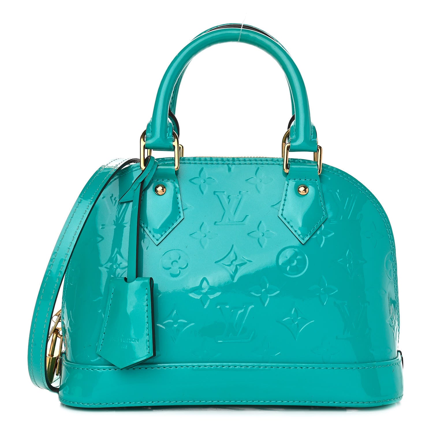 Louis Vuitton Vernis Alma BB Turquoise 1 of 12