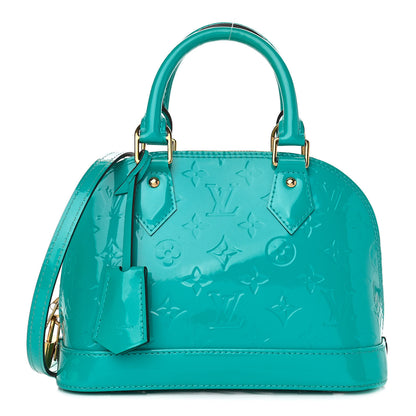 Louis Vuitton Vernis Alma BB Turquoise 1 of 12
