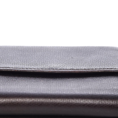 Chanel Grained Calfskin CC Button Compact Wallet Dark Brown 13 of 17