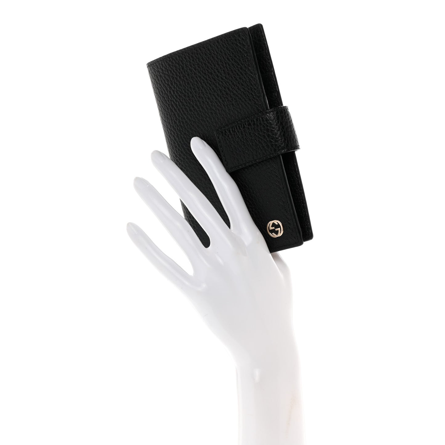 Dollar Calfskin Interlocking G Wallet Black