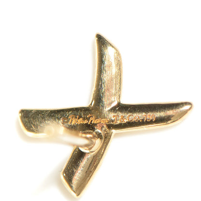 Tiffany 18K Yellow Gold Paloma's Graffiti X Earrings 5 of 6