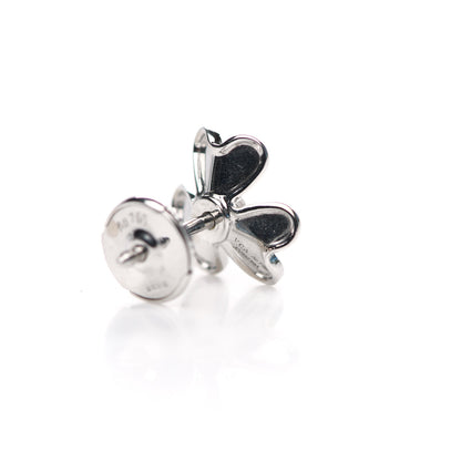 Van Cleef & Arpels 18K White Gold Diamond Mini Frivole Earrings 4 of 6