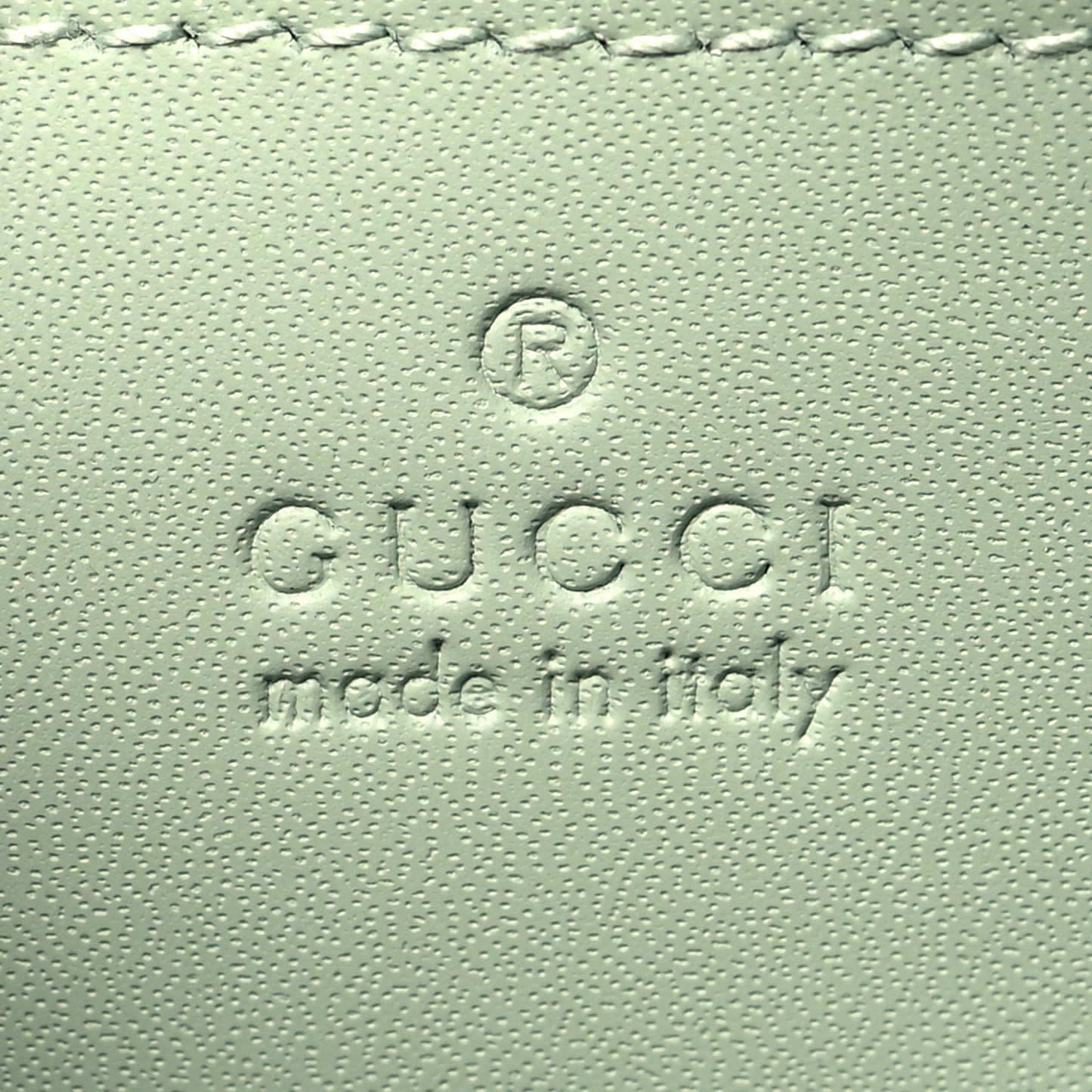 Denim GG Monogram Calfskin Mini Ophidia Top Handle Bag Pale Green