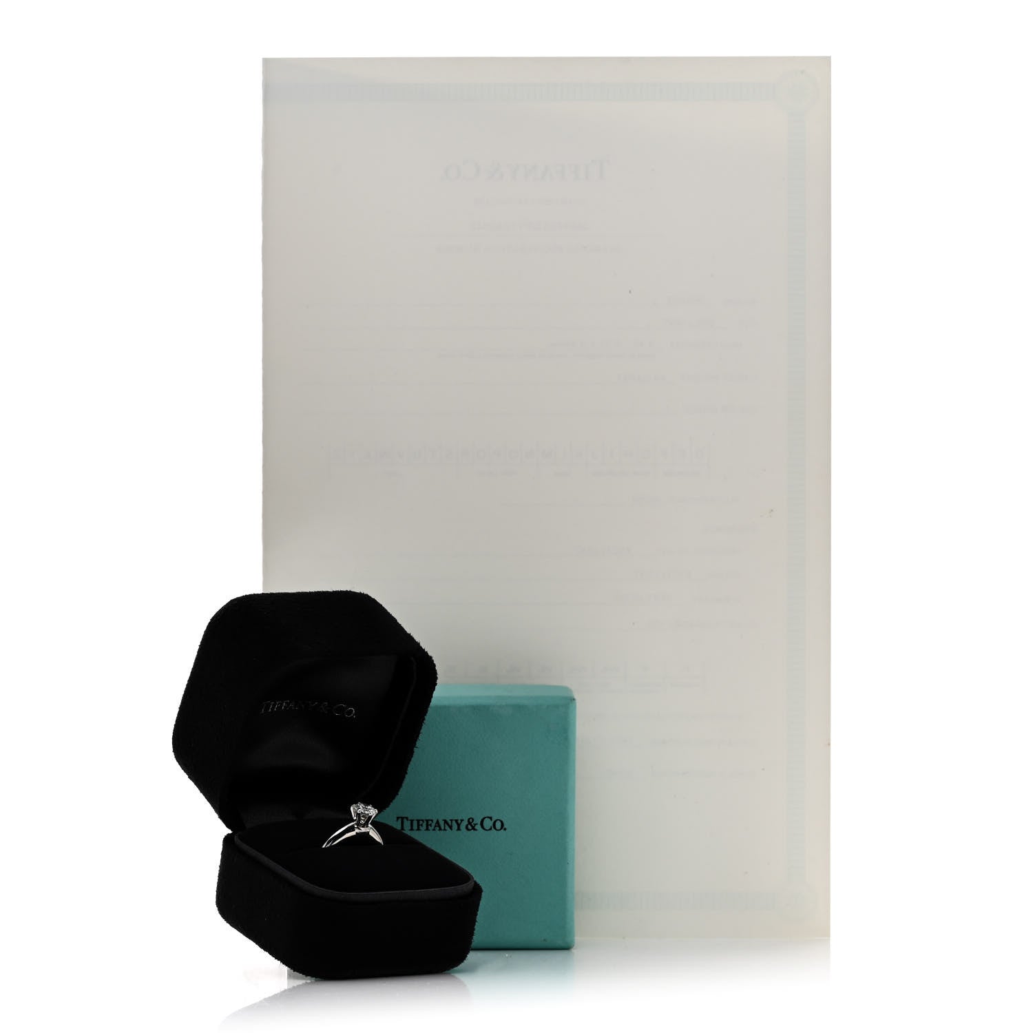 Tiffany Platinum Diamond .64ct Solitaire Engagement Ring 48 4.5 7 of 7