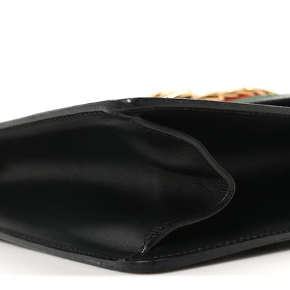 Gucci Calfskin Medium Sylvie Top Handle Bag Black 10 of 10