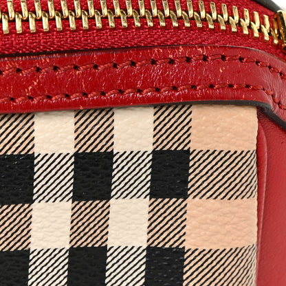 Burberry Haymarket Check Mini Blaze Crossbody Bag Red 17 of 17