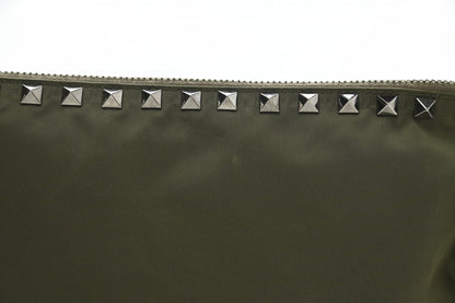 Valentino Garavani Nylon Rockstud Zip Pouch Army Green 12 of 13