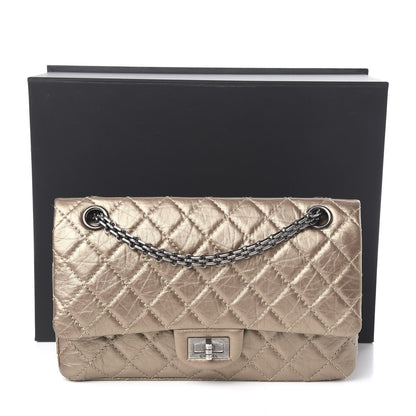 Chanel Metallic Aged Calfskin Quilted 2.55 Reissue 225 Flap Gold 11 of 11