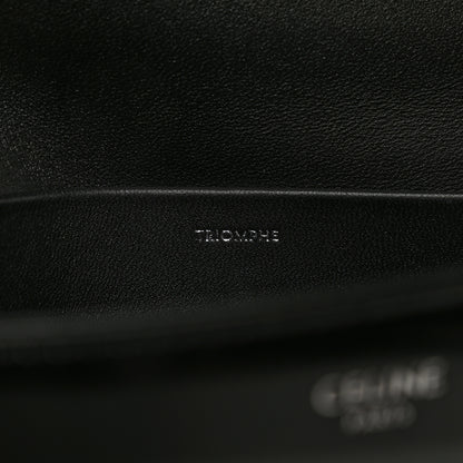 Celine Shiny Calfskin Triomphe Chain Shoulder Bag Black 6 of 8