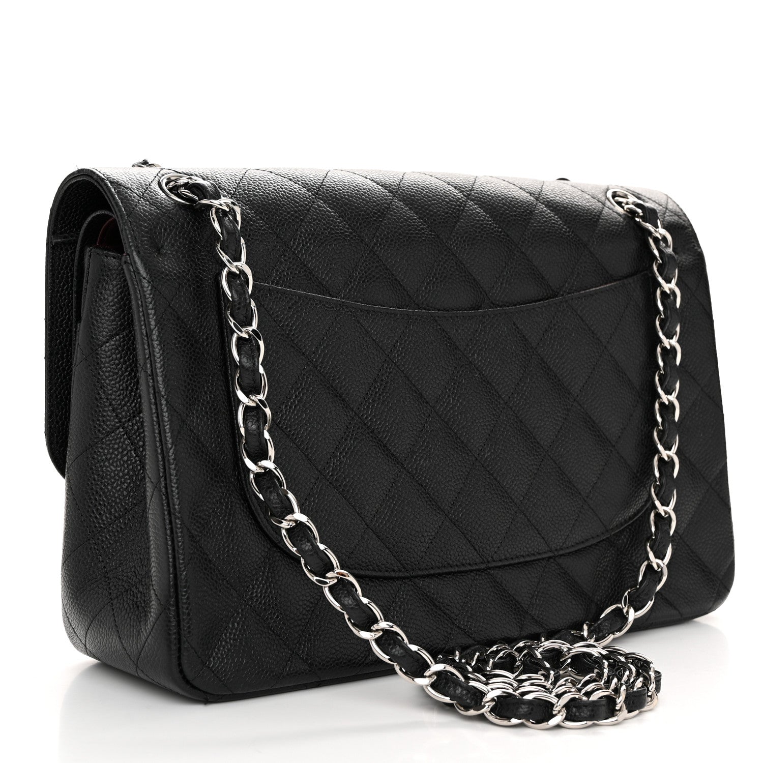 Chanel Caviar Quilted Jumbo Double Flap Black 2 of 11