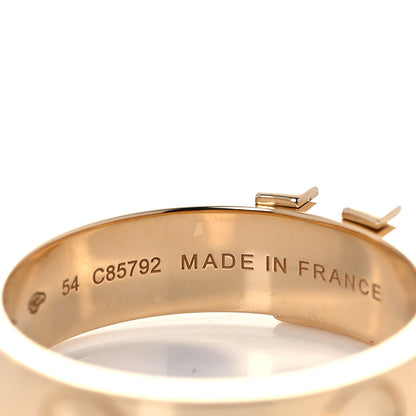 Louis Vuitton 18K Yellow Gold Empreinte LV Ring 54 7 4 of 6