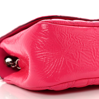 Versace Patent Quilted Virtus Shoulder Bag Pink 9 of 14